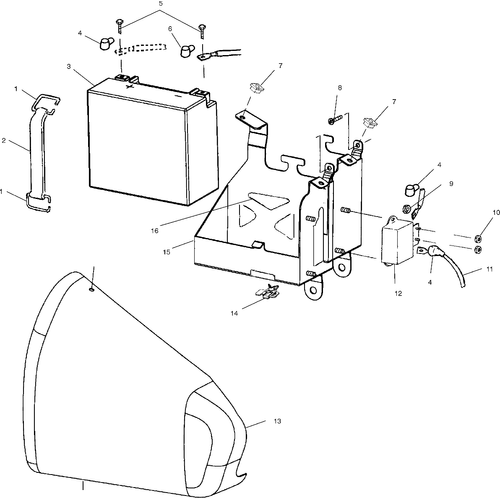Electrical, Battery Box - 2001 Victory Sportcruiser - V01Cs15Lc Schematic 6669 OEM Schematic