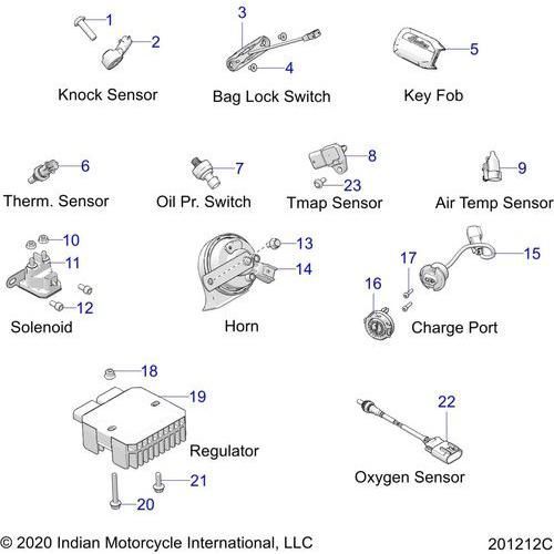 Electrical, Components 1 All Options - 2022 Indian Challenger Standard Schematic-21915 OEM Schematic