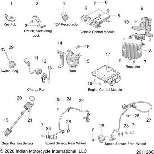 Electrical, Components 1 All Options - 2022 Indian Springfield 111 Schematic-20284 OEM Schematic