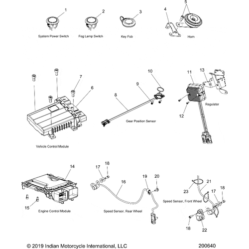 Electrical, Components 1 N21tvaca All Options - 2021 Indian Chief Vintage Premium 111 Schematic-23403 OEM Schematic