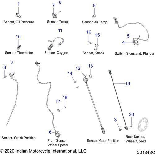 Electrical, Components 2 - 2022 Indian Ftr 1200 Rally Schematic-21119 OEM Schematic