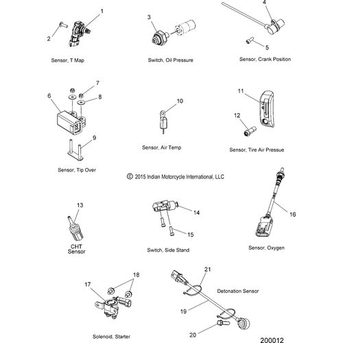 Electrical, Components 2 All Options - 2016 Indian Springfield Schematic-27650 OEM Schematic