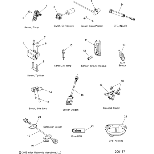 Electrical, Components 2 All Options - 2018 Indian Chieftain Elite Schematic-26676 OEM Schematic