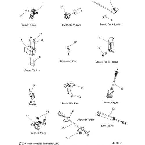 Electrical, Components 2 All Options - 2018 Indian Springfield Schematic-26209 OEM Schematic