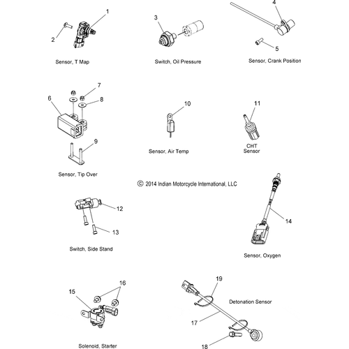 Electrical, Components 2 All Options - 2019 Indian Chief Vintage Schematic-26047 OEM Schematic