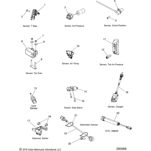 Electrical, Components 2 All Options - 2020 Indian Springfield Limited Schematic-23817 OEM Schematic