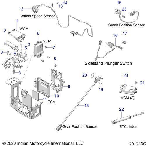 Electrical, Components 2 All Options - 2021 Indian Challenger Standard Schematic-23609 OEM Schematic