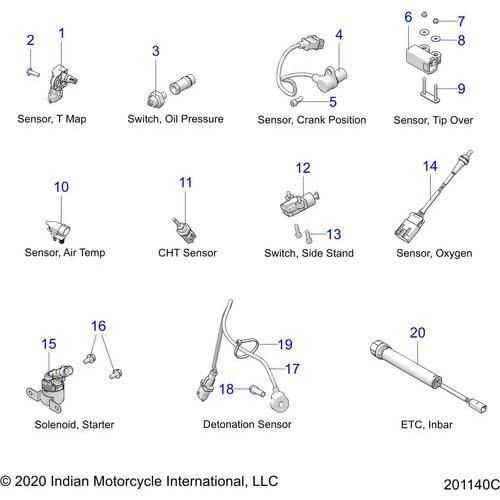 Electrical, Components 2 All Options - 2021 Indian Chief Vintage Premium 116 Schematic-23318 OEM Schematic