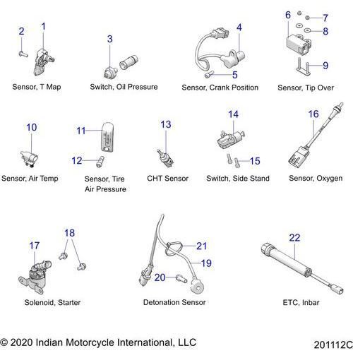 Electrical, Components 2 All Options - 2021 Indian Springfield 111 Schematic-22397 OEM Schematic
