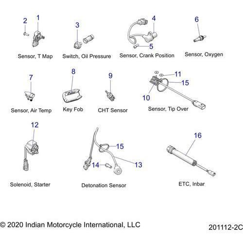 Electrical, Components 2 All Options - 2022 Indian Chief Bobber 111 Schematic-21803 OEM Schematic