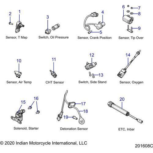 Electrical, Components 2 All Options - 2022 Indian Chieftain Dark Horse Schematic-21574 OEM Schematic
