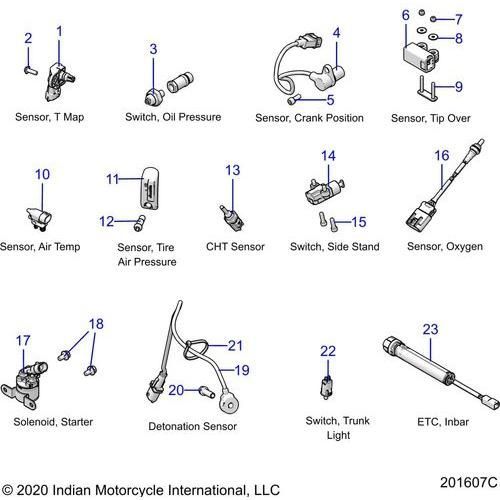 Electrical, Components 2 All Options - 2022 Indian Roadmaster Premium Schematic-20702 OEM Schematic