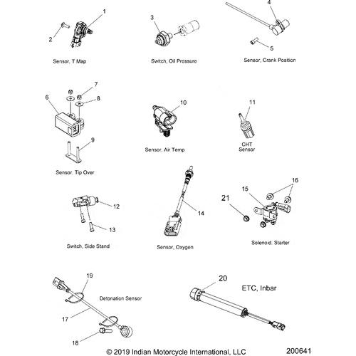 Electrical, Components 2 N20tedaa All Options - 2020 Indian Chief Dark Horse Schematic-25091 OEM Schematic