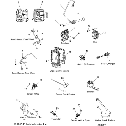 Electrical, Components - 2017 Victory Octane All Options Schematic 389 OEM Schematic