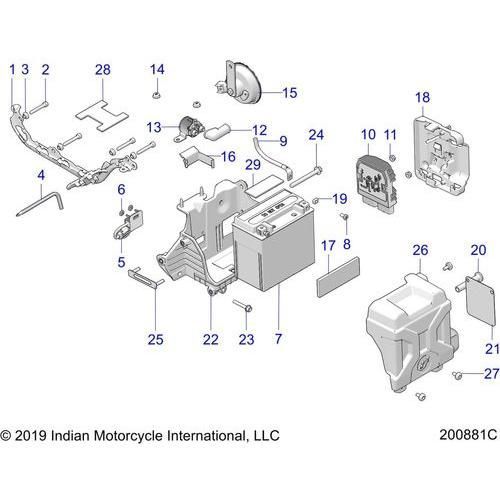 Electrical, Components - 2019 Indian Ftr 1200 Schematic-25761 OEM Schematic