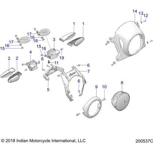 Electrical, Components - 2019 Indian Ftr 1200 Rally Le Schematic-25709 OEM Schematic