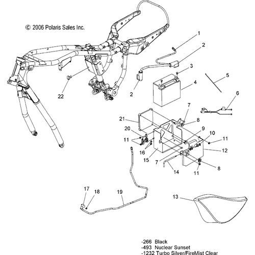 Electrical, Ecm/Battery Box/Side Cover, Lh - 2007 Victory Hammer All Options - V07Hb26/Hs26 Schematic 4858 OEM Schematic