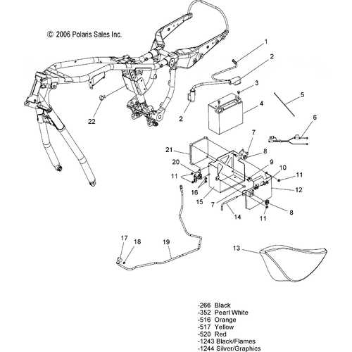Electrical, Ecm/Battery Box/Side Cover, Lh - 2007 Victory Jackpot/Ness All Options - V07Xb26/Bc26 Schematic 4908 OEM Schematic