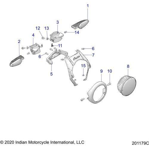 Electrical, Forward Lighting - 2022 Indian Ftr 1200 Rally Schematic-21142 OEM Schematic