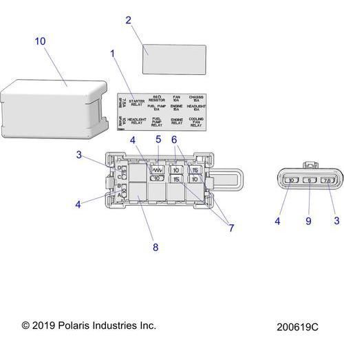 Electrical, Fuse Block All Options - 2022 Indian Scout Rogue Schematic-20497 OEM Schematic