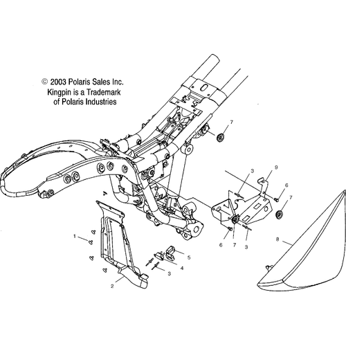 Electrical, Fuse Box Mount/Rh Side Cover - 2004 Victory Kingpin All Options - V04Cb16 Schematic 5571 OEM Schematic