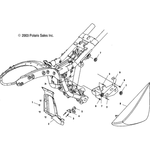 Electrical, Fuse Box Mount/Rh Side Cover - 2004 Victory Victory Vegas All Options - V04Gb16/Nc16 Schematic 5624 OEM Schematic