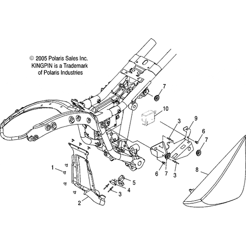 Electrical, Fuse Box Mount/Side Cover, Rh - 2006 Victory Ca Kingpin All Options - V06Cb26 Schematic 5061 OEM Schematic