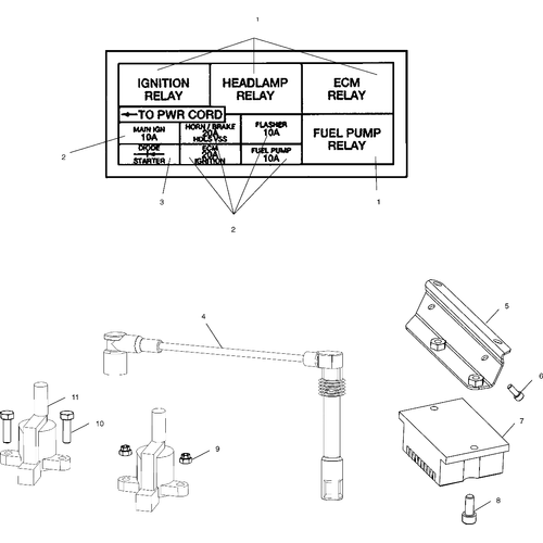 Electrical, Harnesses - 2001 Victory Sportcruiser - V01Cs15Ce Schematic 6912 OEM Schematic