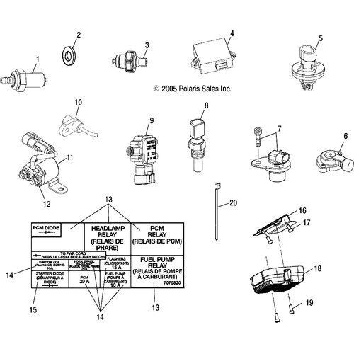 Electrical, Harnesses And Sensors - 2006 Victory Ca Touring Cruiser All Options - V06Tb16 Schematic 5115 OEM Schematic