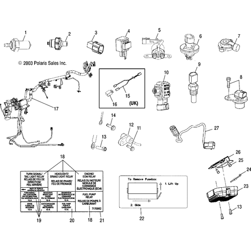 Electrical, Harnesses, Sensors And Switches - 2004 Victory Victory Vegas All Options - V04Gb16/Nc16 Schematic 5625 OEM Schematic