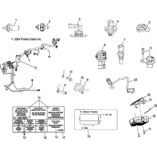 Electrical, Harnesses, Sensors And Switches - 2005 Victory Vegas - V05Ab16/Ec16/Gb16 Schematic 5468 OEM Schematic