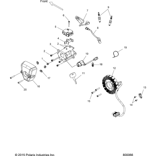 Electrical, Ignition System - 2016 Victory Magnum/Magnum X-1 All Options Schematic 1051 OEM Schematic