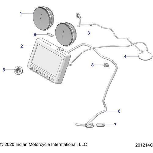 Electrical, Instrument Cluster All Options - 2021 Indian Challenger Standard Schematic-23649 OEM Schematic