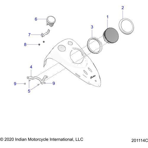 Electrical, Instrument Cluster All Options - 2021 Indian Springfield 116 Schematic-22368 OEM Schematic