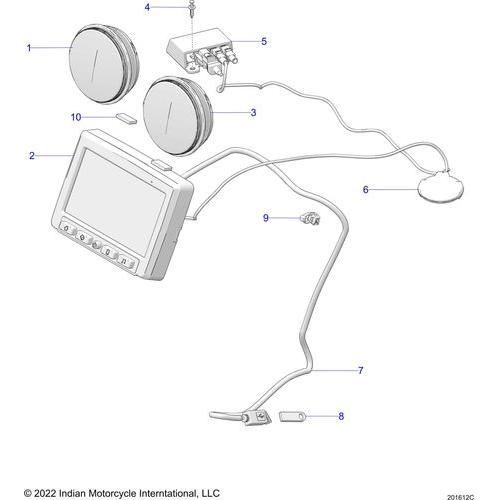 Electrical, Instrument Cluster All Options - 2022 Indian Challenger Elite Schematic-22086 OEM Schematic