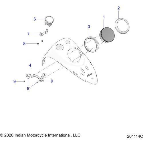 Electrical, Instrument Cluster All Options - 2022 Indian Springfield 111 Schematic-20314 OEM Schematic