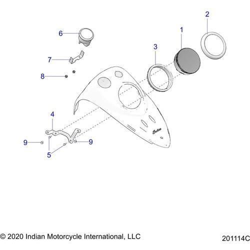 Electrical, Instrument Cluster All Options - 2022 Indian Springfield 116 Schematic-20244 OEM Schematic
