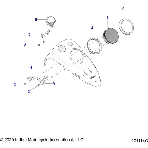 Electrical, Instrument Cluster N21tjdbb/N21tjddb - 2021 Indian Springfield Dark Horse Schematic-22298 OEM Schematic