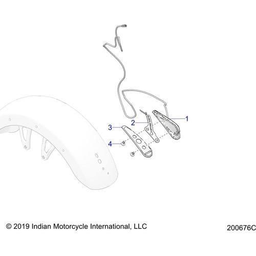 Electrical, Light, Headdress All Options - 2022 Indian Challenger Elite Schematic-22087 OEM Schematic