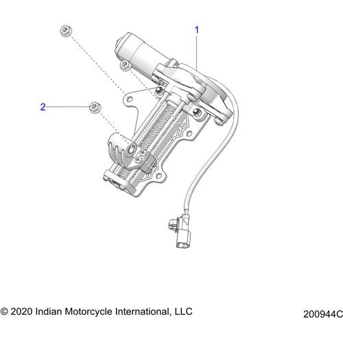 Electrical, Motor, Windshield All Options - 2021 Indian Roadmaster Schematic-22919 OEM Schematic