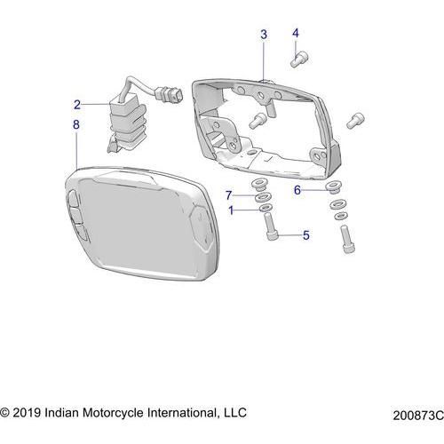 Electrical, Rear Lighting - 2019 Indian Ftr 1200 Schematic-25763 OEM Schematic