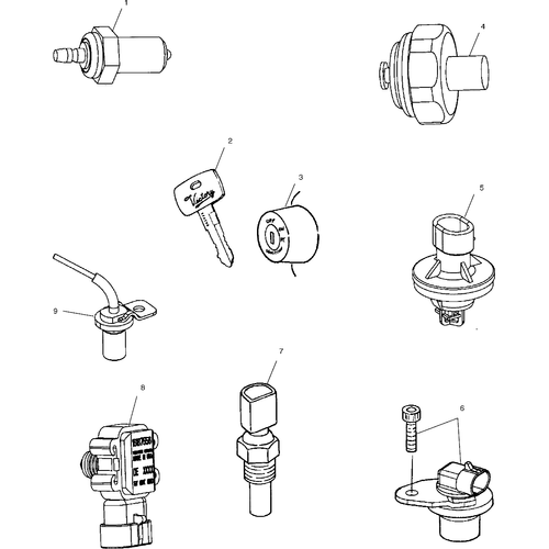 Electrical, Sensors And Switches - 1999 Victory Standard Cruiser - V99Cb15Db Schematic 8686 OEM Schematic