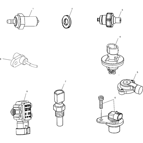 Electrical, Sensors And Switches - 2002 Victory Standard Cruiser All Options - V02Cb16 Schematic 5926 OEM Schematic