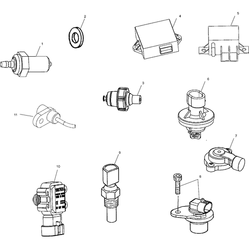 Electrical, Sensors And Switches - 2002 Victory Touring Cruiser All Options - V02Tb16 Schematic 5974 OEM Schematic