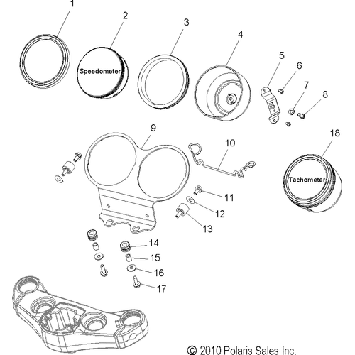 Electrical, Speedometer - 2011 Victory Hammer All Options - V11Ha36/Hb36/Hs36 Schematic 3577 OEM Schematic