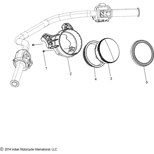 Electrical, Speedometer - 2015 Indian Scout Schematic-28075 OEM Schematic