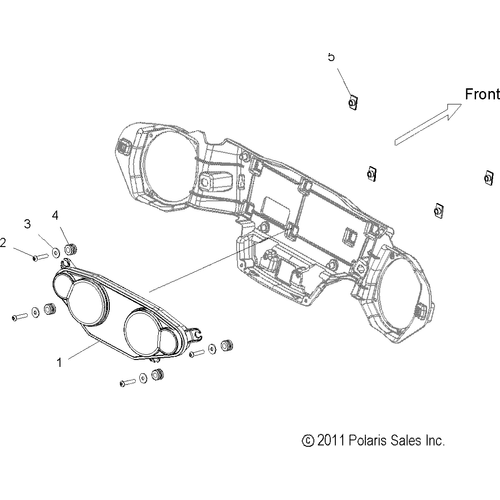 Electrical, Speedometer - 2015 Victory Cross Country 8 Ball All Options - V15Da36 Schematic 1306 OEM Schematic
