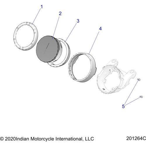 Electrical, Speedometer All Options - 2022 Indian Chief 111 Schematic-21872 OEM Schematic