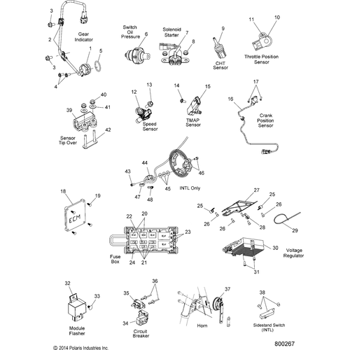 Electrical, Switches, Sensors And Components - 2017 Victory High Ball All Options Schematic 210 OEM Schematic
