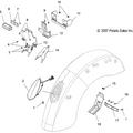 Electrical, Taillight And License Plate Light - 2009 Victory Kingpin/Kingpin Touring/Kingpin Low/Kingpin Pinball All Options - V09Cb26/Cd26/Kb26/Pb26